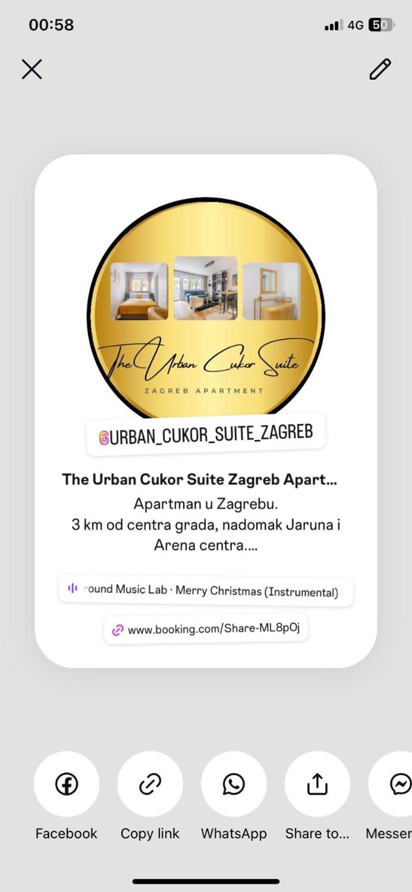 Apartman The Urban Cukor Suite Zagreb Exteriör bild